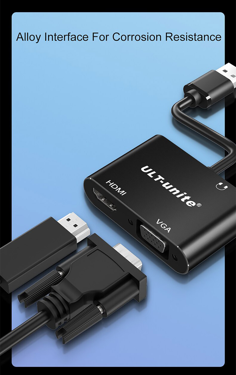 Cáp chuyển đổi USB 3.0 sang HDMI VGA FullHD 1080P