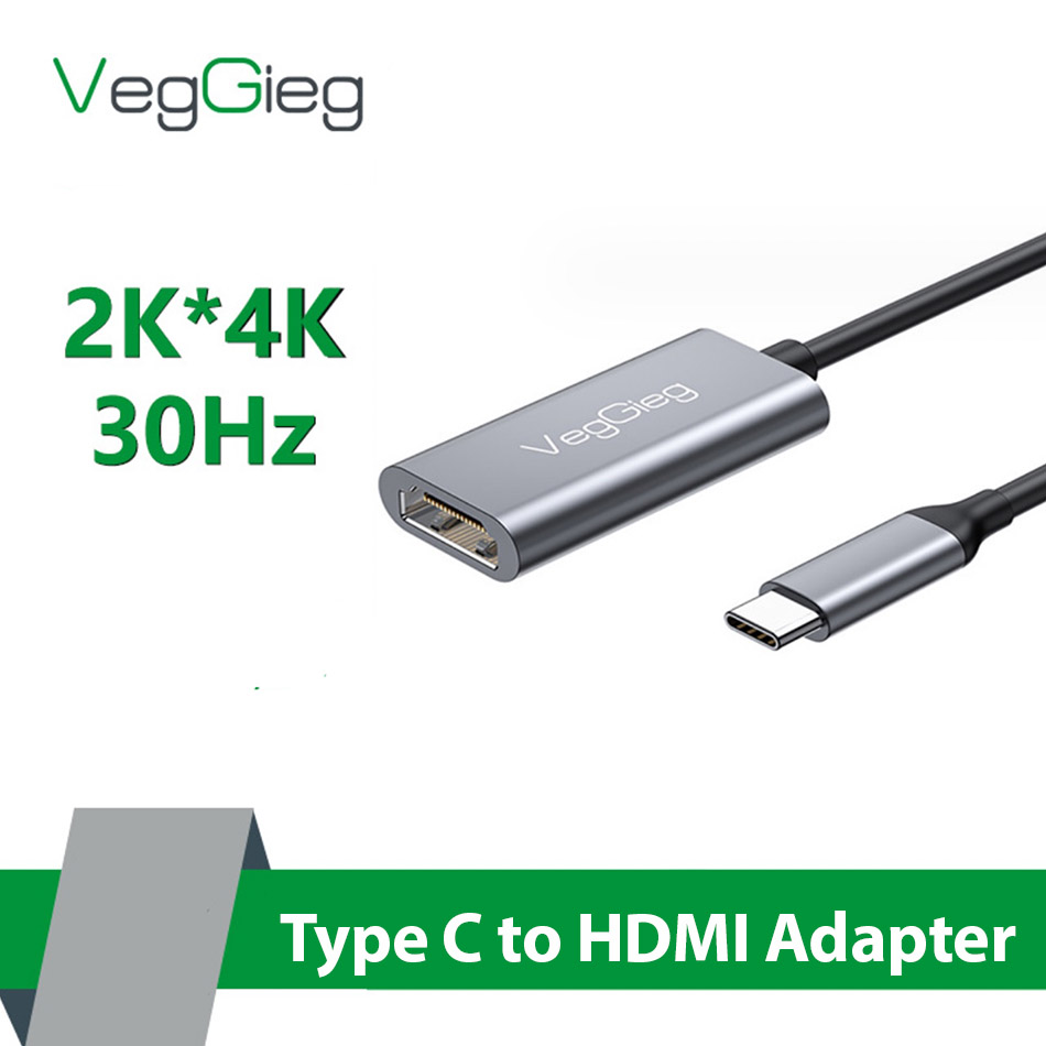 Cáp USB-C thunderbolt 3 4 sang HDMI Female 4K 30hz