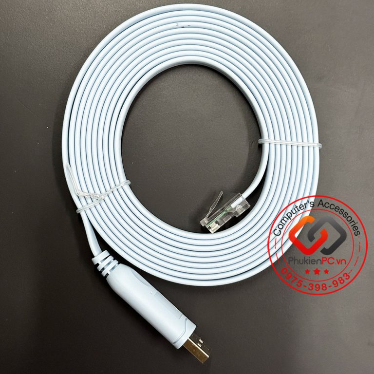 Dây cáp Console USB dài 3m cấu hình server, router, cisco