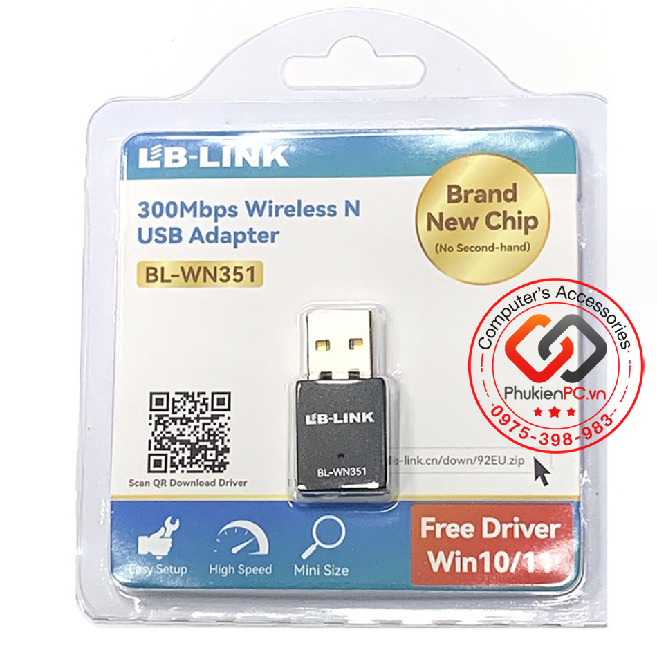 USB thu Wifi 300Mb cho máy tính bàn PC, Laptop, máy tính đồng bộ