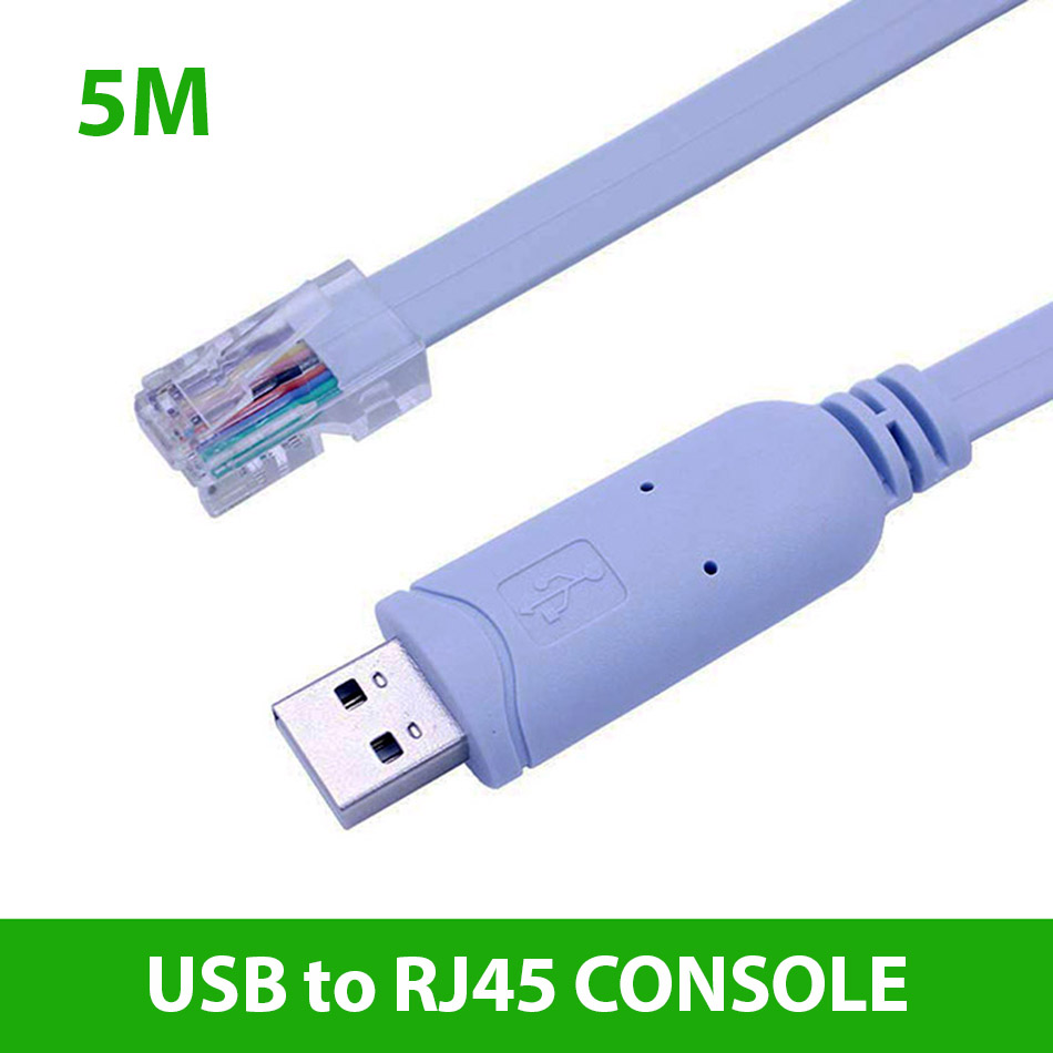 Dây cáp Console USB dài 5m cấu hình server, router, cisco