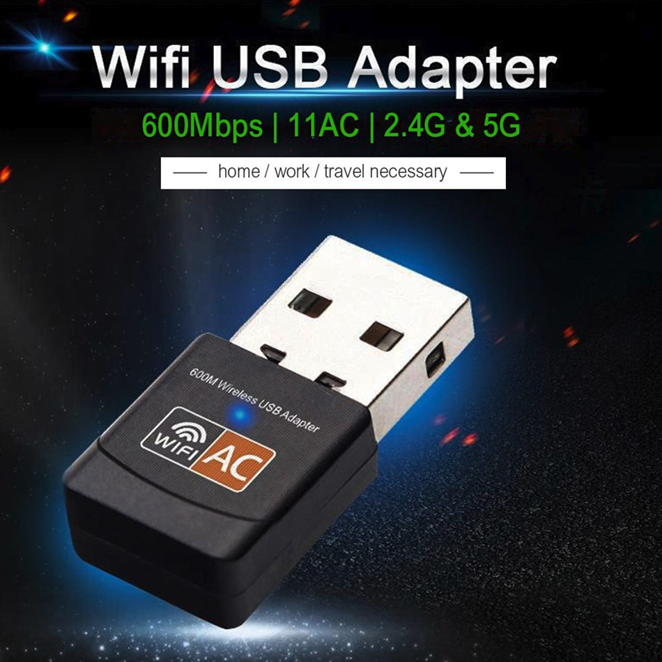Wireless USB thu wifi 600Mbps AC600 2.4Ghz 5Ghz 802.11b/n/g/ac