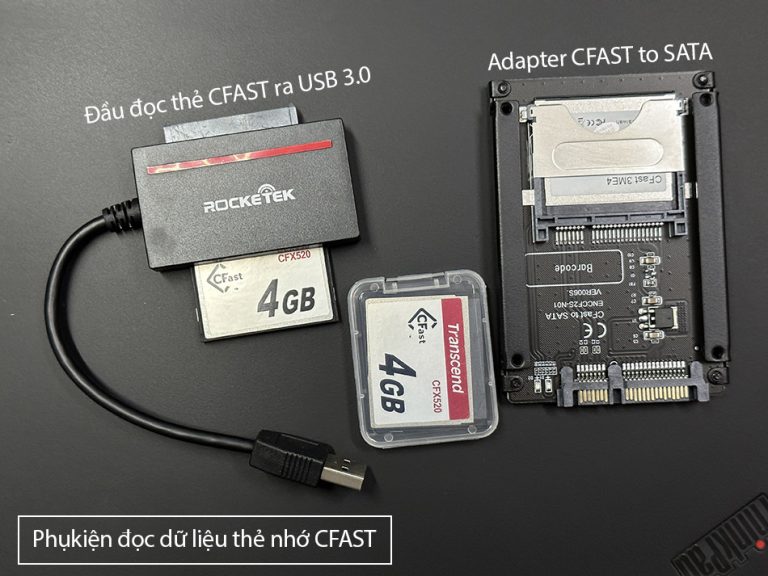 Thẻ nhớ CFAST Transcend CFX520 4GB cho máy công nghiệp, servo