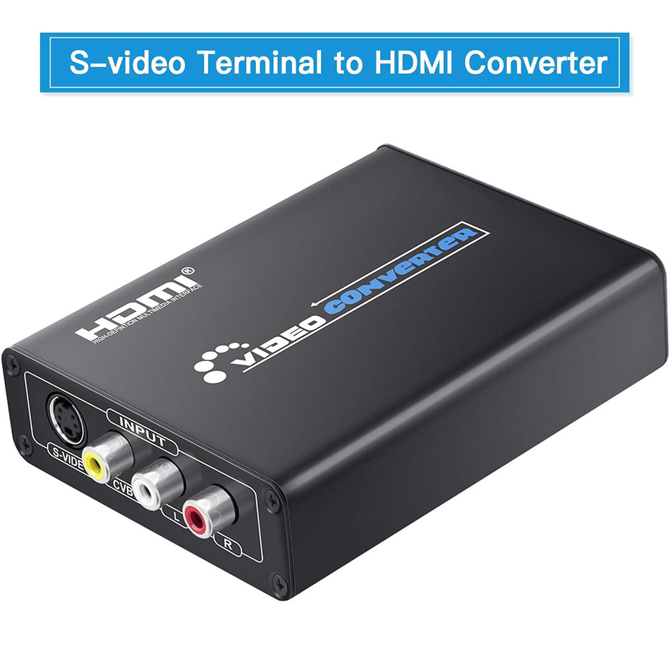 Bộ chuyển đổi RCA CVBS, S-video sang HDMI 1080P chống nhiễu, chất lượng cao