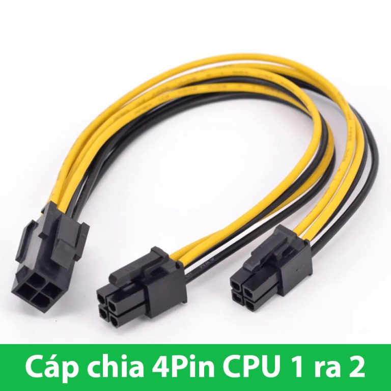 Dây cáp chia nguồn 4pin CPU 1 ra 2 cho máy đồng bộ DELL