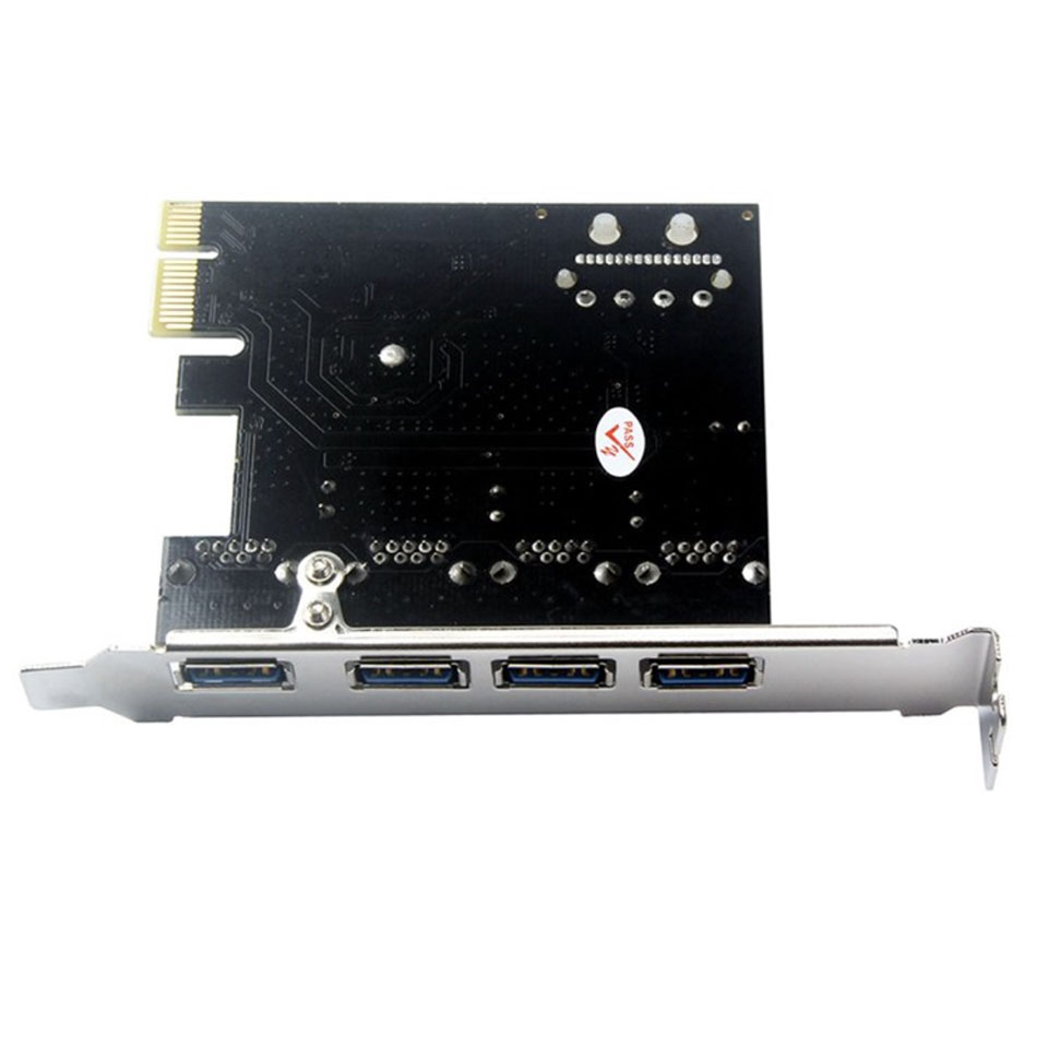 Card chuyển đổi PCI-e to 4 USB 3.0 hỗ trợ Win XP, 7, 10, 11