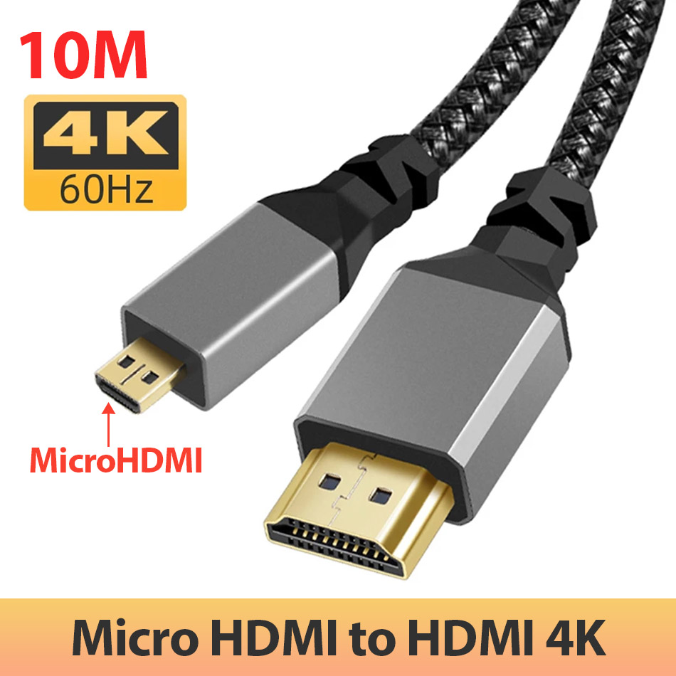 Cáp Micro HDMI to HDMI 4K dài 10M