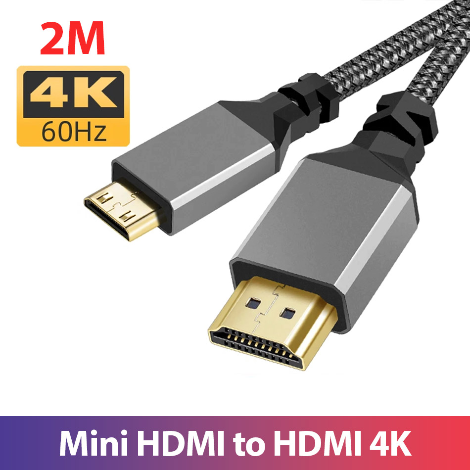 Cáp chuyển đổi Mini HDMI to HDMI 4K60hz dài 2M