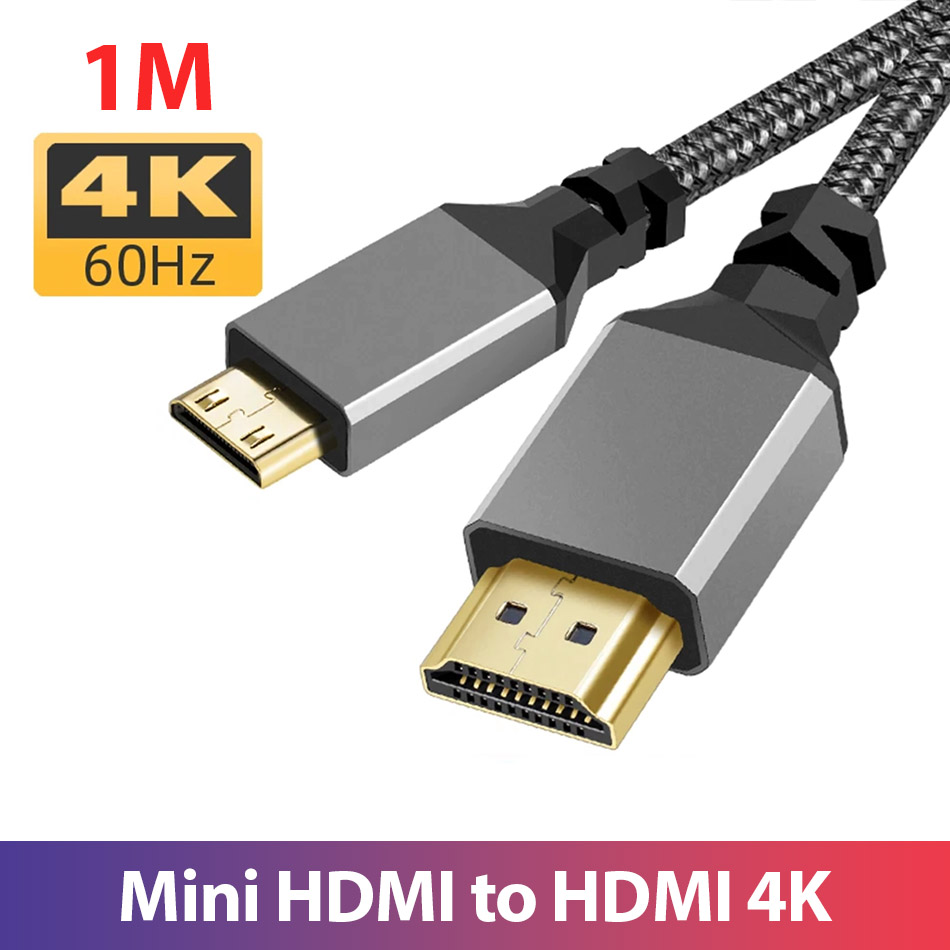 Cáp chuyển đổi Mini HDMI to HDMI 4K60hz dài 1M