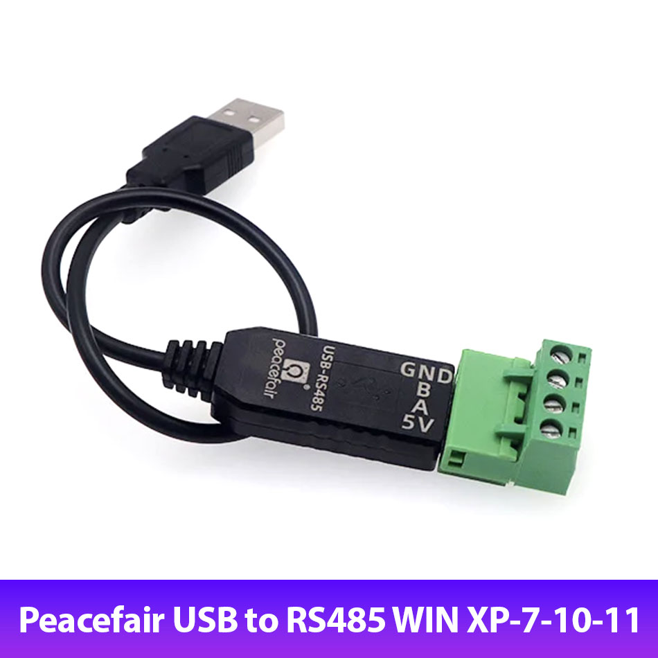 Peacefair cáp chuyển USB to COM RS485 nhỏ gọn