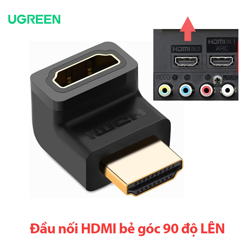 Đầu nối HDMI bẻ góc Lên (UP) 270 độ Ugreen 20110