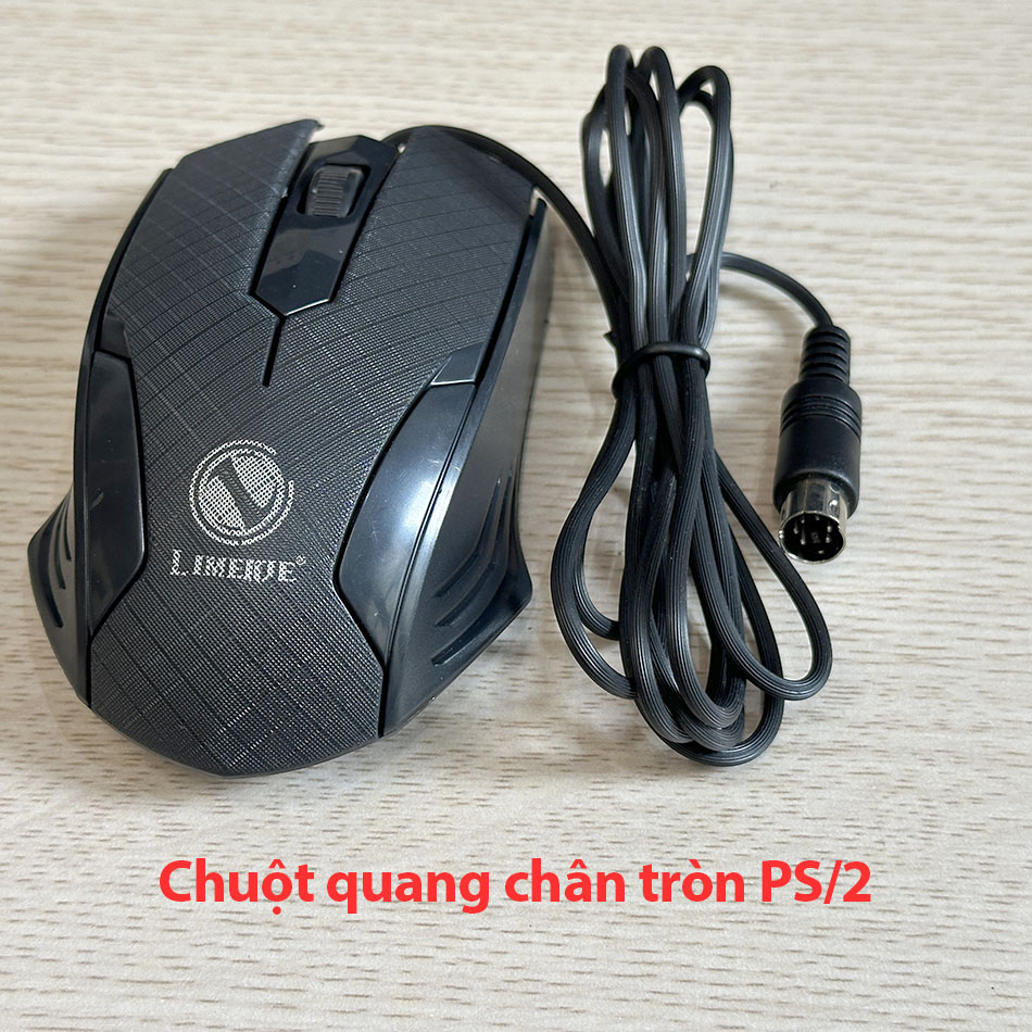 Chuột quang PS2 chân tròn cho PC, máy tính công nghiệp