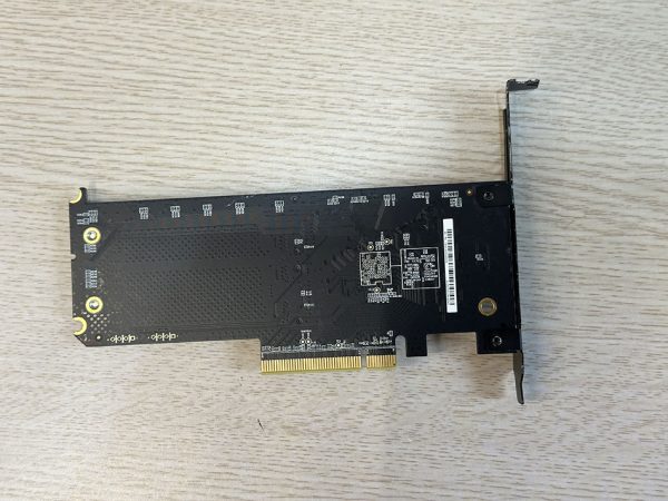 Card PCIe 3.0 x8 gắn 2 SSD NVMe 2280 đọc ghi Up to 6500/4100 lưu trữ dữ ...