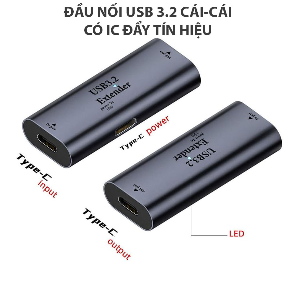 Đầu nối Type C Cái Cái có chip ic đẩy tín hiệu truyền dữ liệu USB 5 Gbps