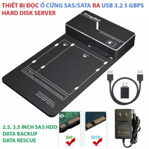 Thiết bị đọc ổ cứng HDD SAS vào máy tính PC, đồng bộ, Laptop cứu dữ liệu ổ cứng SAS