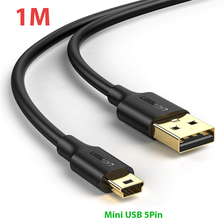 Cáp USB 2.0 to Mini USB 5P dài 1M Ugreen 10355