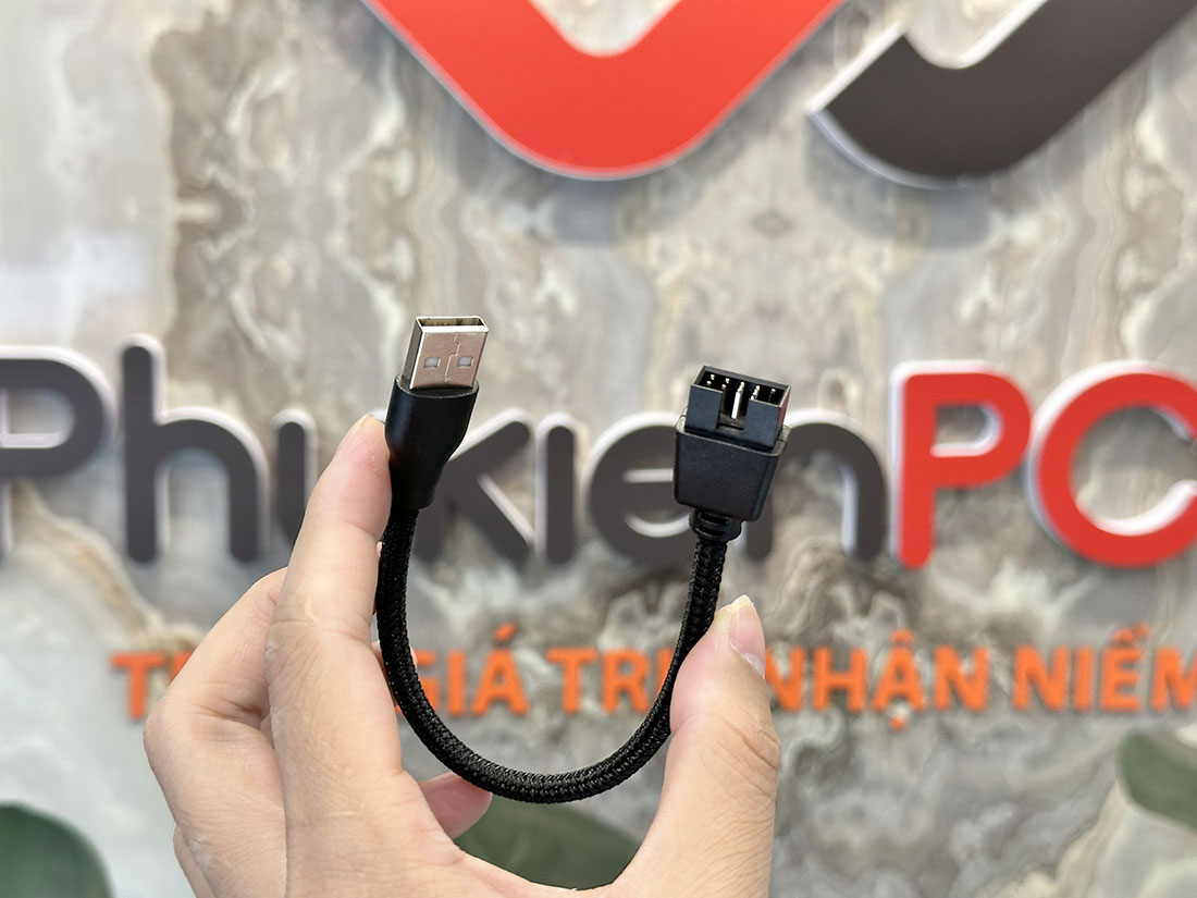 Cáp USB sang 9PIN cho Fan LED ARGB, Card mạng Wifi Bluetooth, Hub 9pin