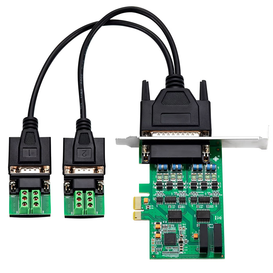 Card chuyển đổi PCIe x1 to 2 Port/ 4 Port RS422 RS485 IOCREST IO-PCE352-PR2S/ IO-PCE354-PR4S