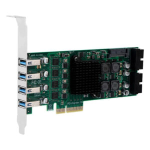 Card mở rộng PCIe x 4 to 4 USB 3.0 Superspeed 5Gbps/ Port (20 Gbps Bandwidth) cho Camera, máy ảnh