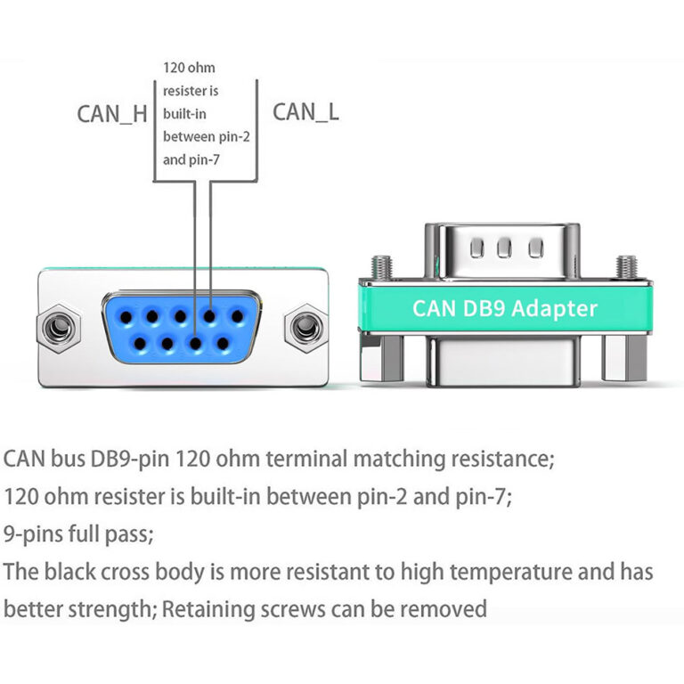 Đầu nối RS232 Serial DB9 CAN BUS Terminal 120 Ohm Đực Cái, Cái Cái, Đực Đực