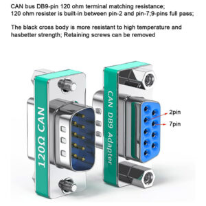 Đầu nối RS232 Serial DB9 CAN BUS Terminal 120 Ohm Đực Cái, Cái Cái, Đực Đực