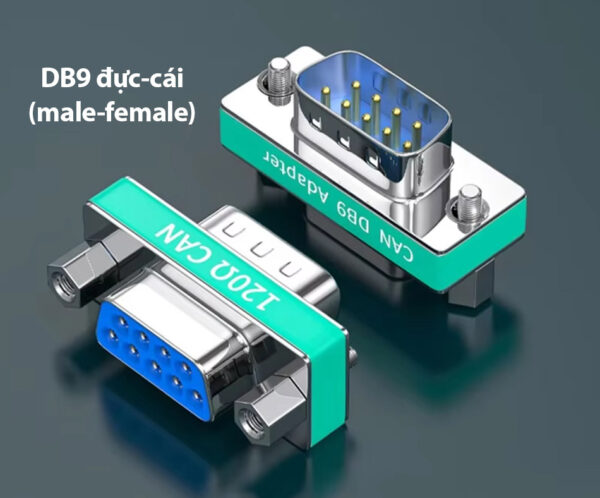 Đầu nối RS232 Serial DB9 CAN BUS Terminal 120 Ohm Đực Cái, Cái Cái, Đực Đực