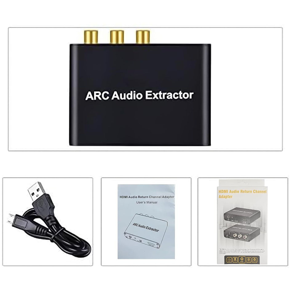HDMI ARC eARC to RCA Optical Coxial 3.5mm kết nối Tivi ra âm ly, loa, soundbar dàn âm thanh