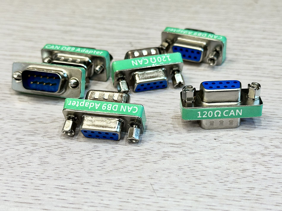 Đầu nối RS232 Serial DB9 CAN BUS Terminal 120 Ohm Đực Cái, Cái Cái, Đực Đực