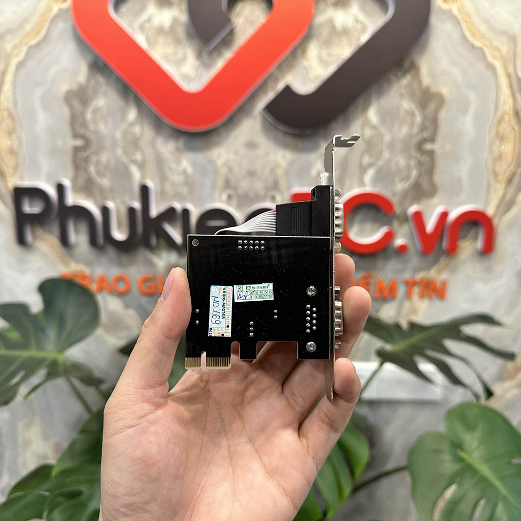 Card PCIe to 2 COM Rs232 thương hiệu M-PARD hỗ trợ WIN XP 7 10 11