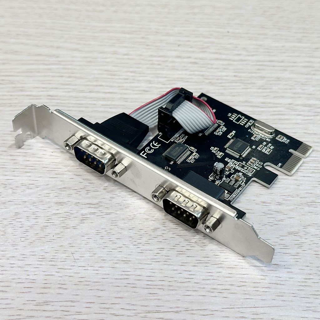 Card PCIe to 2 COM Rs232 thương hiệu M-PARD hỗ trợ WIN XP 7 10 11