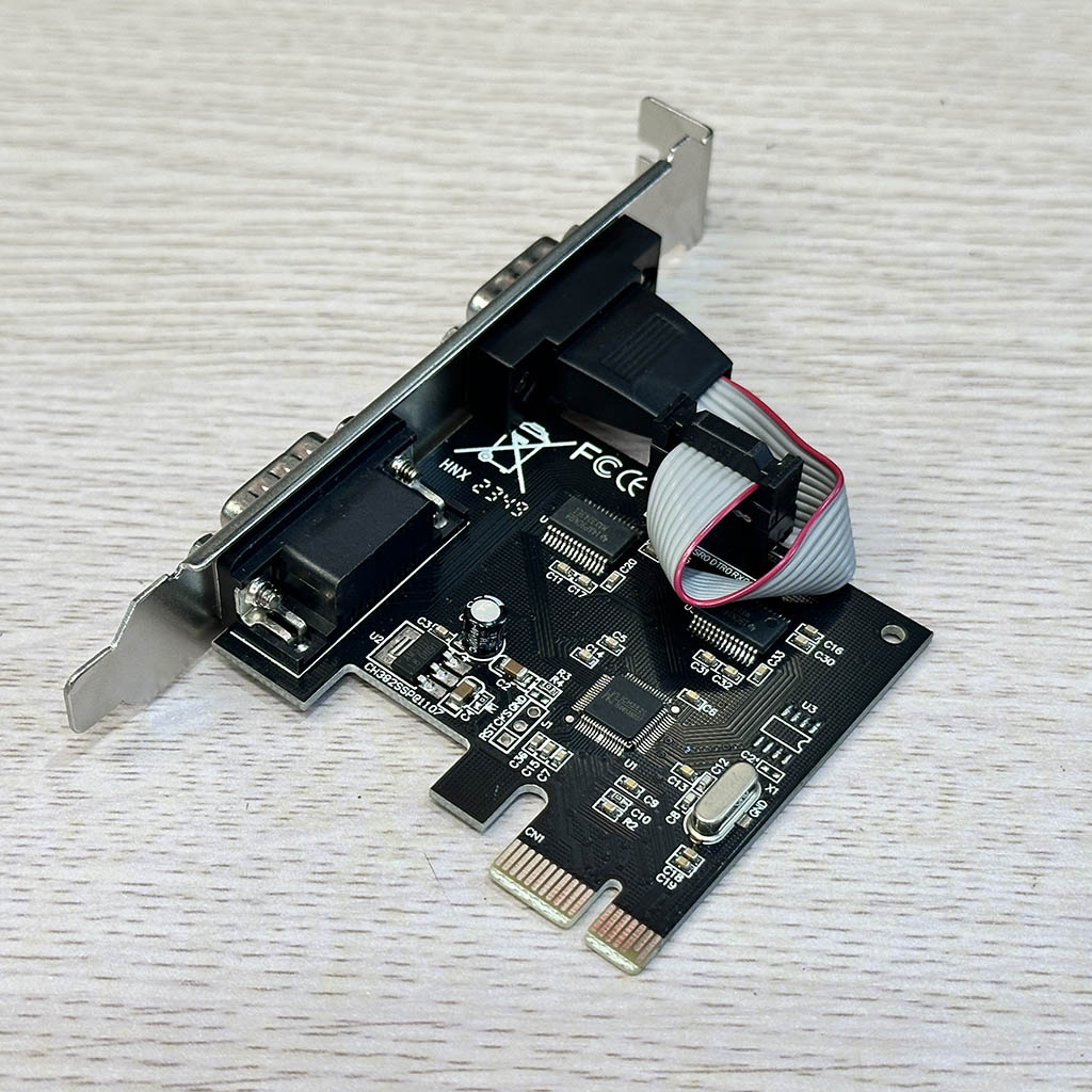 Card PCIe to 2 COM Rs232 thương hiệu M-PARD hỗ trợ WIN XP 7 10 11