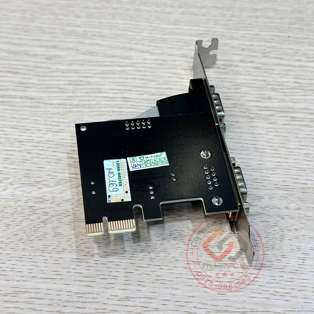 Card PCIe to 2 COM Rs232 thương hiệu M-PARD hỗ trợ WIN XP 7 10 11