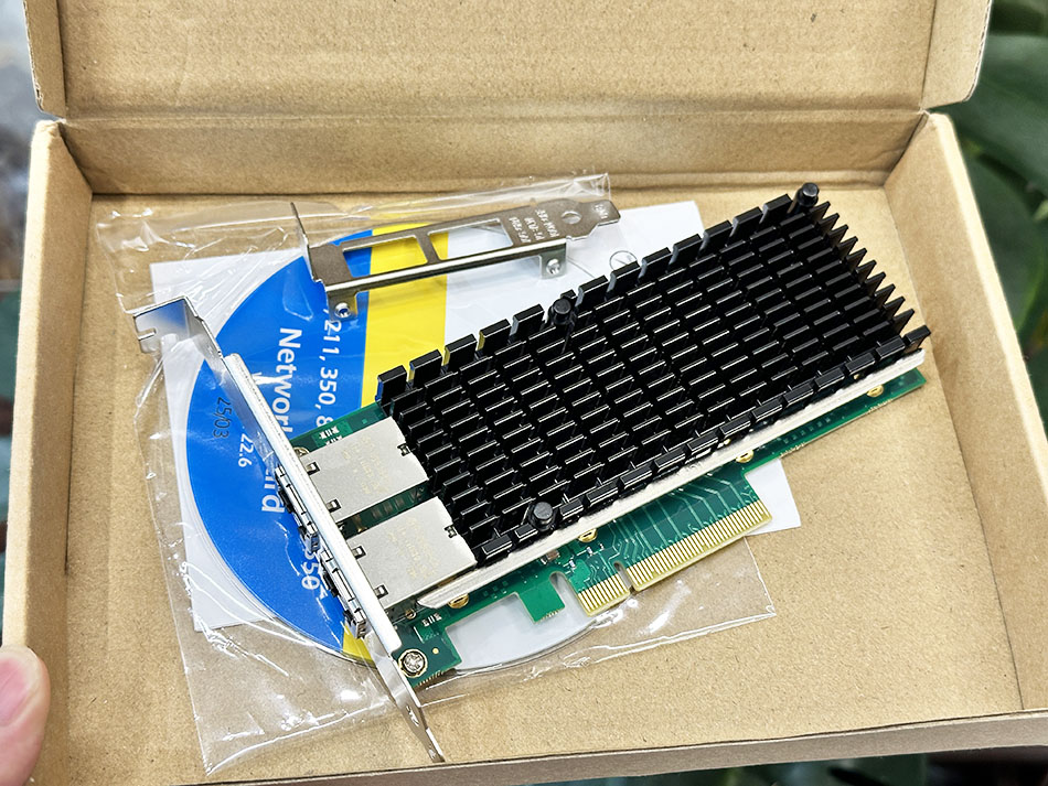 Card Mạng LAN Ethernet RJ45 intel X540-T2 Dual Port 10G cho PC, Server Workstation