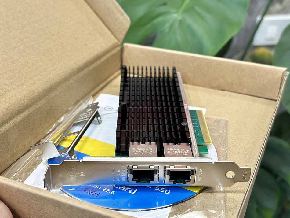 Card Mạng LAN Ethernet RJ45 intel X540-T2 Dual Port 10G cho PC, Server Workstation