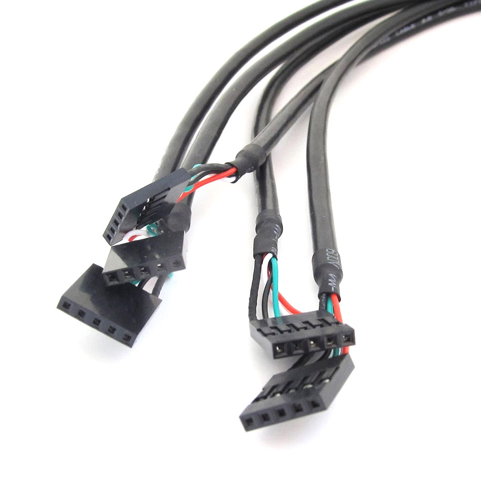 Cáp dữ liệu DATA 4pin 2.54mm header sang USB 2.0 Female bắt vít 0.3m 0.5m 1m