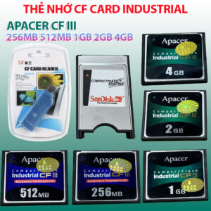 Thẻ nhớ CF Card APACER Industrial công nghiệp cho máy CNC 256MB 512MB 1GB 2GB 4GB