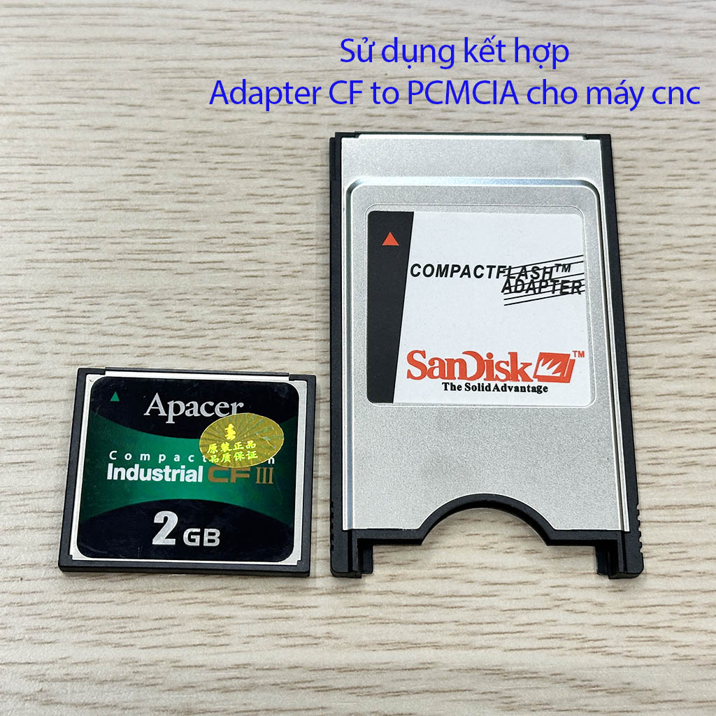 Thẻ nhớ CF Card industrial 2GB Apacer cho máy CNC, PLC