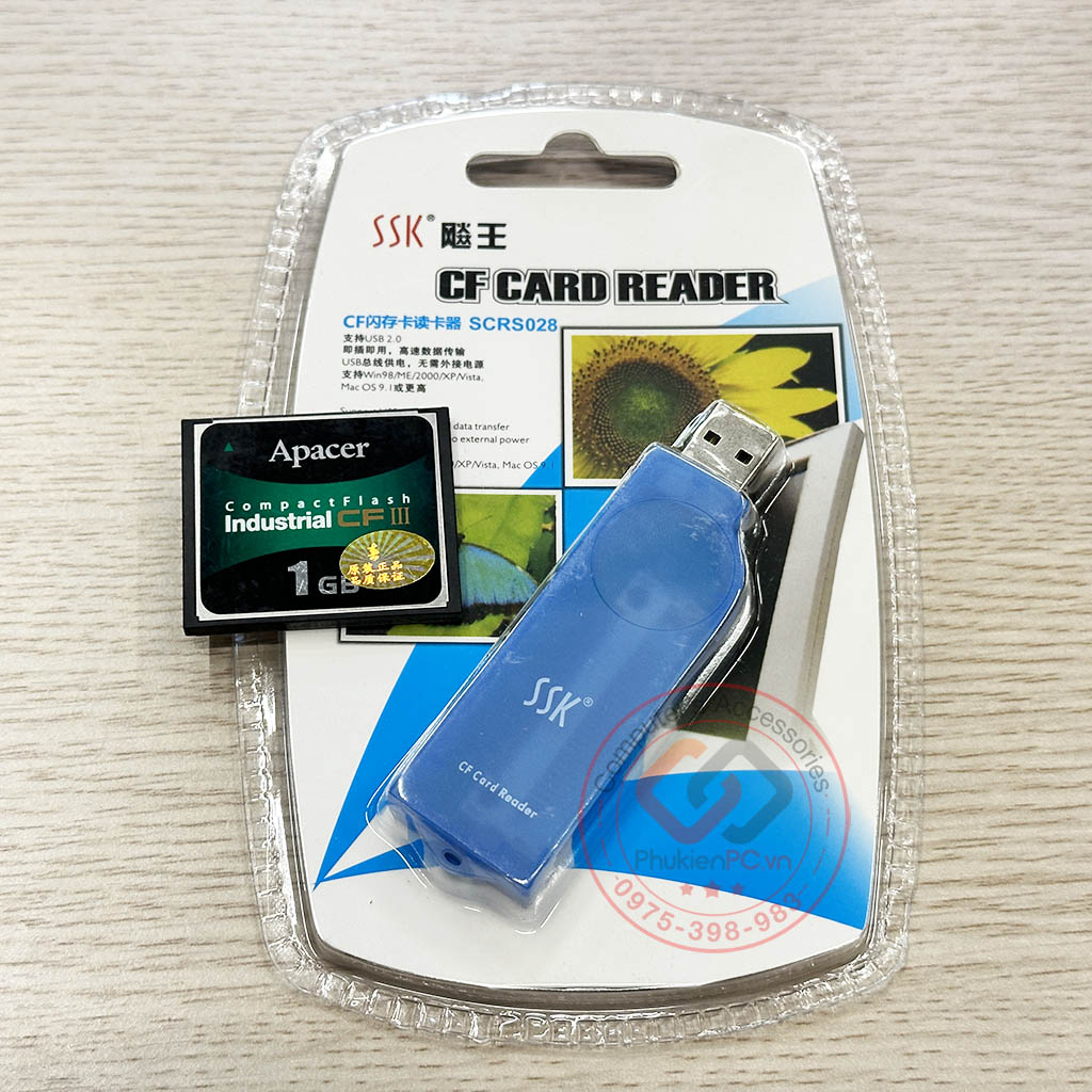 Thẻ nhớ CF Card industrial 1GB Apacer 81.2E010.1C10C cho máy CNC, PLC