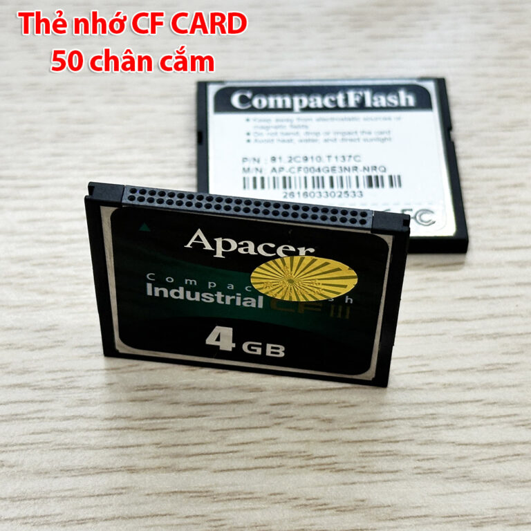 Thẻ nhớ CF Card industrial 4GB Apacer cho máy CNC, PLC