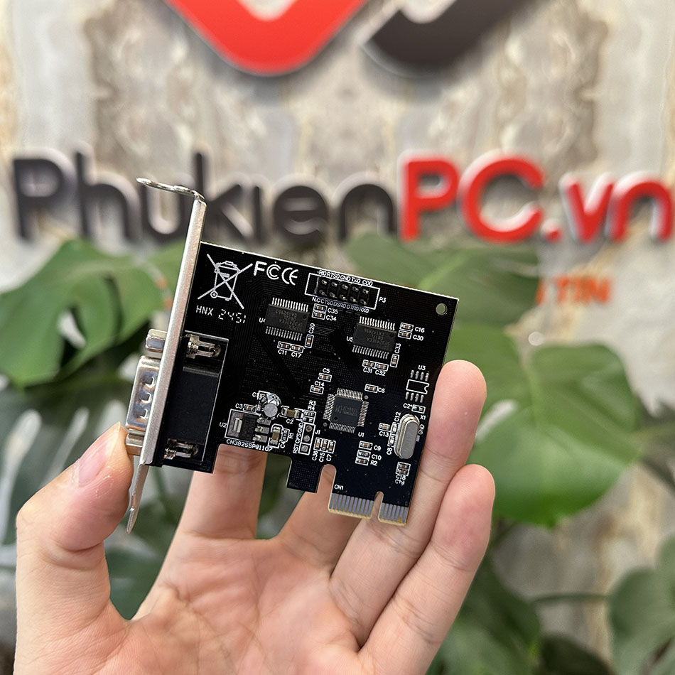 Card PCI-E sang 1 COM RS232 DB9 Chipset WCH382