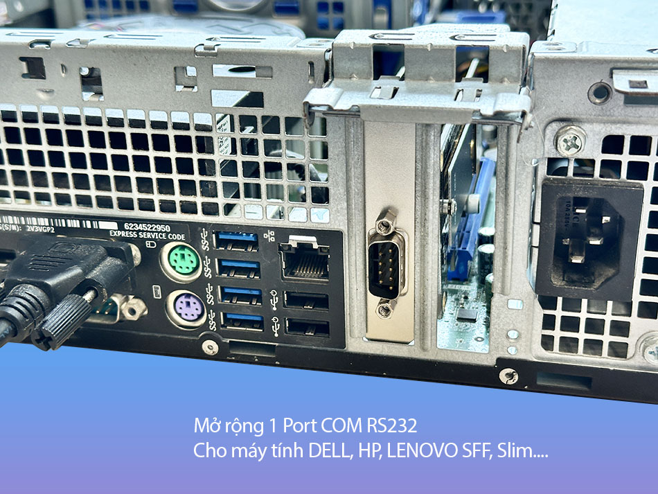 Card PCI-E sang 1 COM RS232 DB9 Chipset WCH382