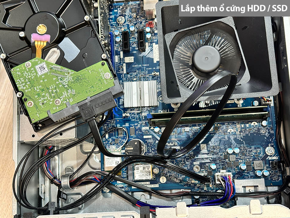 Cáp nguồn mini 6pin sang 2 SATA ổ cứng HDD SSD cho Dell Slim/ Tower ECS1250