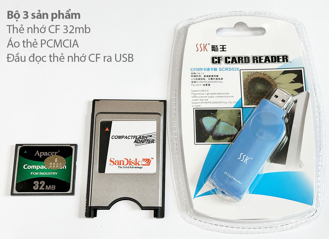 Thẻ nhớ CF Card industrial 32MB Apacer 81.28010.6830B