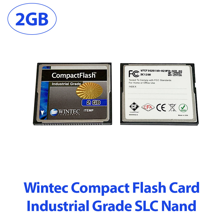 Thẻ nhớ WINTEC Industrial grade 2GB CF Compactflash CARD cho máy CNC công nghiệp