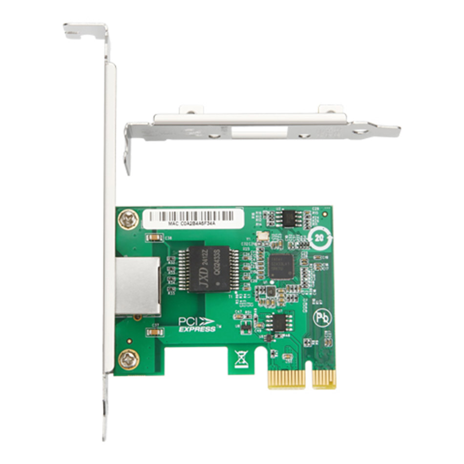 Card mạng LAN chip intel I226-T1 Single Port 2.5GbE PCIe Adapter cho PC, máy tính đồng bộ, Server