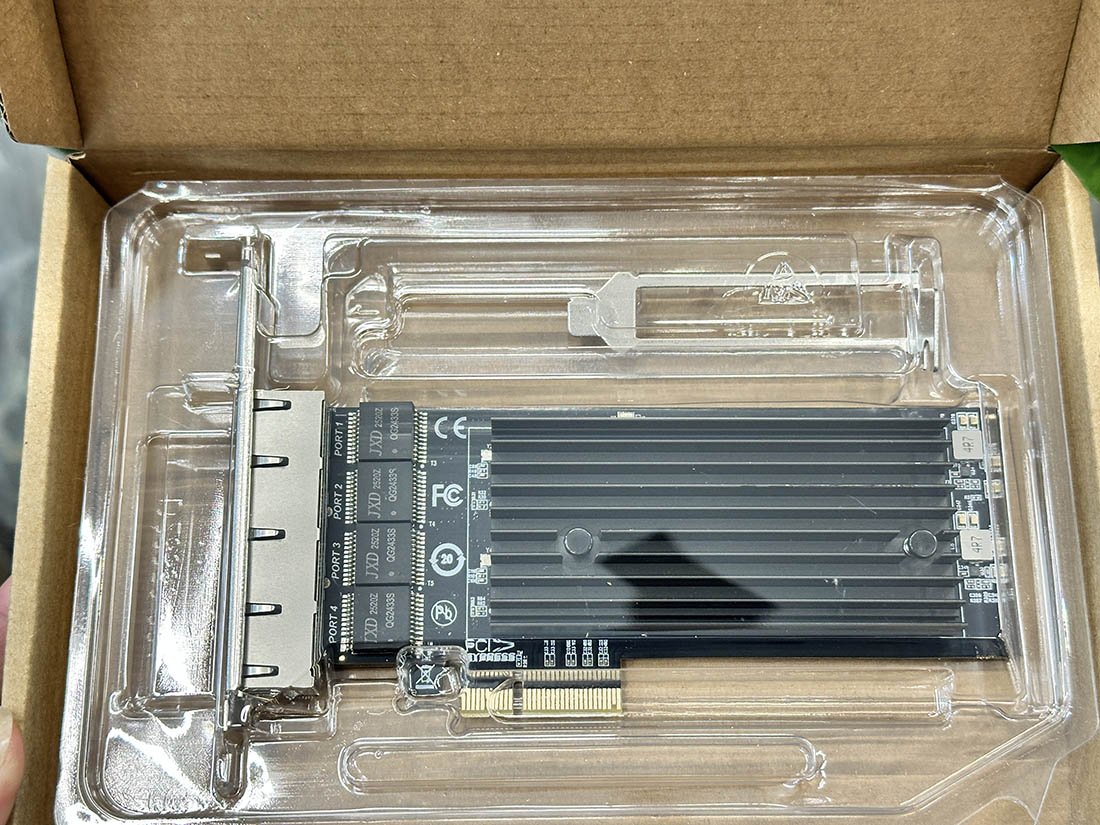 Card PCIe x4 to Quad LAN Ethernet intel i226