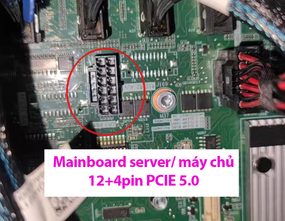 Dây cáp nguồn PCIe 5.0 12VHPWR 16pin to 16pin cho Card VGA, Ai, Server, máy chủ