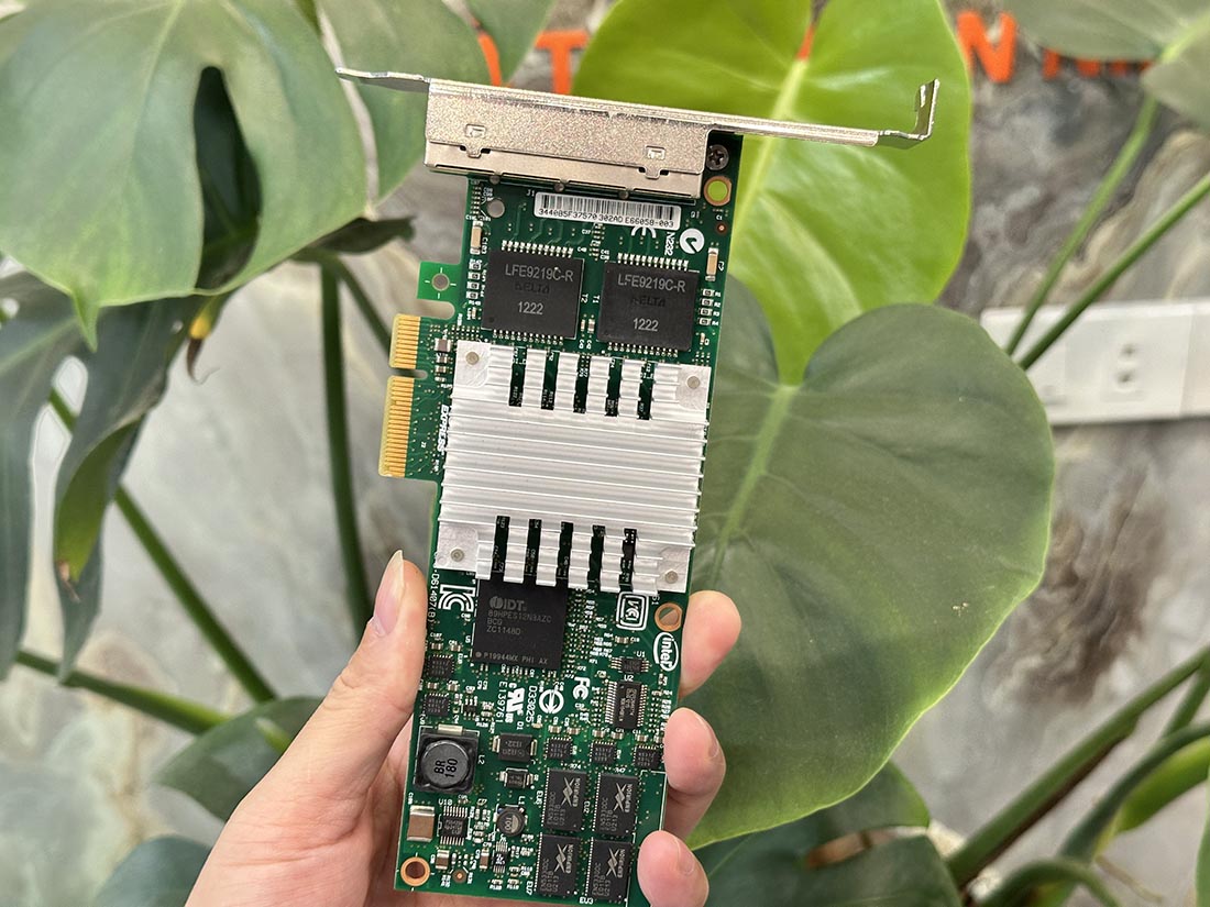 Card mạng intel IBM PCIe x4 to 4 Port LAN intel PRO/1000 PT Ethernet For Cameras, Industrial PC, Desktop