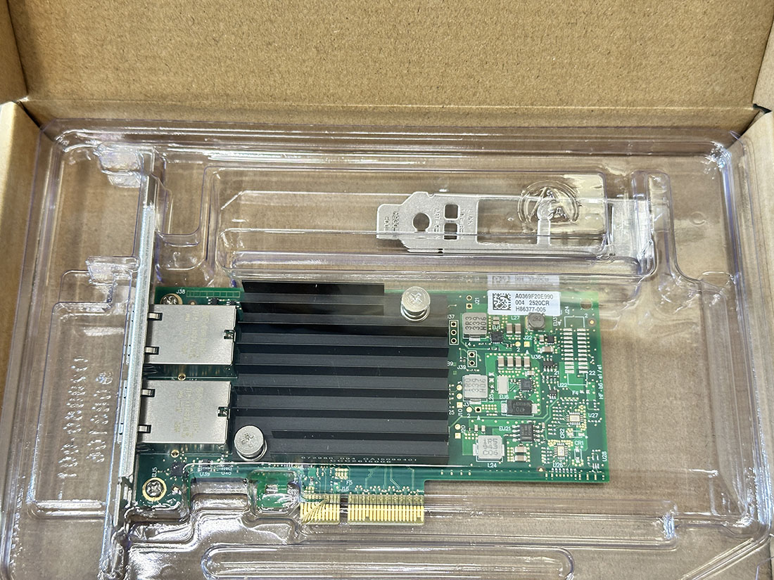 Card PCIe x4 2 LAN 10 gbps X550-T2