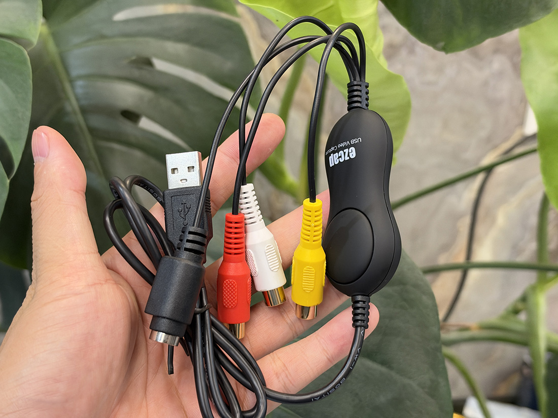 Cáp ghi hình USB sang AV RCA, S-video capture FullHD1080 cho máy siêu âm, nội soi - thương hiệu EZCAP chất lượng cao